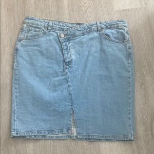 Light Blue Denim Skirt